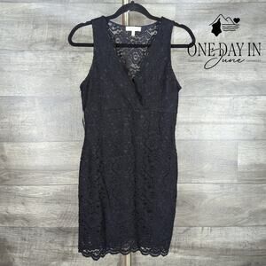 Monteau Lace Layered Mini Dress Size L